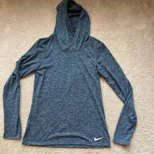 Nike Dri-Fit Women’s Heathered Gray Lightweight Hoodie - Size XS - VGUC
